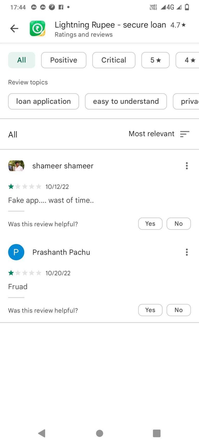 Lightning Rupee loan app Review Lightning Rupee App Real or Fake 2024