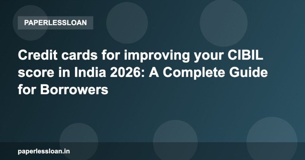 Credit cards for improving your CIBIL score in India 2026: A Complete Guide for Borrowers